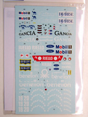 Decalpool 1/20 Benetton B188 88 Nannini/Boutsen Decal Sheet DP304 for Tamiya Kit