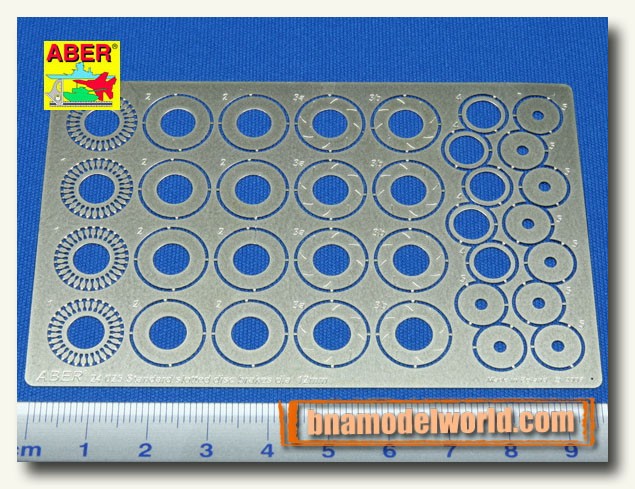 Aber 1/24 Standard Slotted Discs Brakes (Diameter: 12mm) #24025