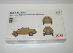 ICM 1/72 20MM WWII German Army Sd.Kfz. 222 Light Armored Vehicle 72411