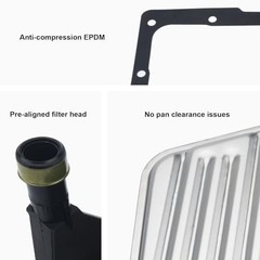 shallow oil pan Transmission Filter Kit for 4L60E – Compatible with Chevy TF289