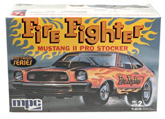 Vintage 2005 MPC Fire Fighter Mustang II Pro Stocker 1:25 Model Car Kit #38407
