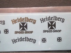 Heidelberg Speed Shop 1/25 Decal from Fremont Racing Specialties