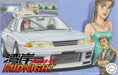 Fujimi 1/24 Scale Model Car Kit Wangan Midnight Nissan Skyline GT-R R32 Rena Ver