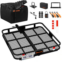 40-In. X 40-In X 6-In. Square Cargo Carrier Hitch Rack W/ 30 Cu Ft. Square Carri