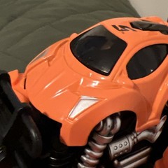 Snap-on #5 orange Monster truck race car toy pull back and it goes 3×3 size