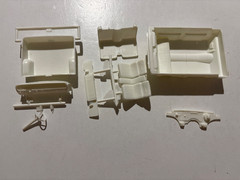 Model Car Parts – AMT 1965 Lincoln Continental Interior Tub Seats + ONLY 1/25