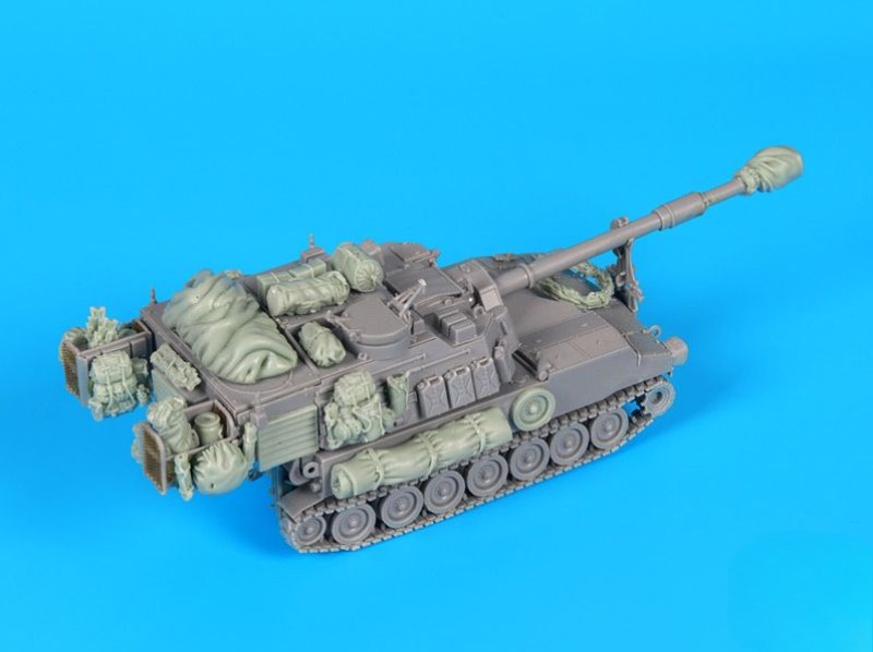 1/72 Scale Die-Cast Resin Model Kit M109 A6 Paladin Accessories Set (No Tank)