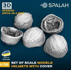 Spalah 23035 1/35 Set of scale models “Helmets with cover”, (5 pcs.)