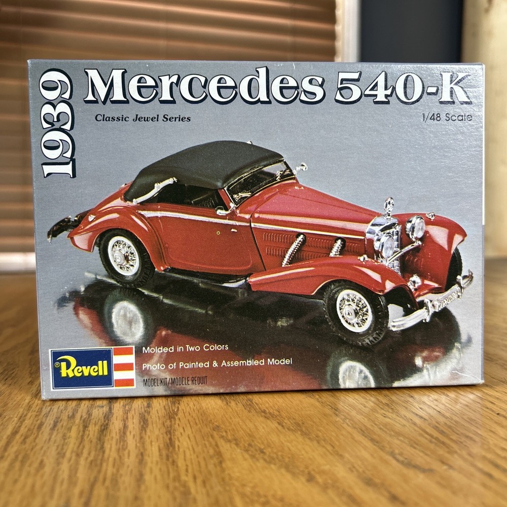 Vintage Revell 1939 Mercedes 540-K Model Kit 1/48 Scale