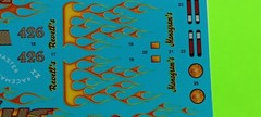 70 1970 Plymouth Duster Funny Car 1/24 Decal Sheet Flames Revell