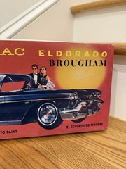Revell Cadillac Eldorado Brougham Model Kit 1244 Vintage w/ Figures