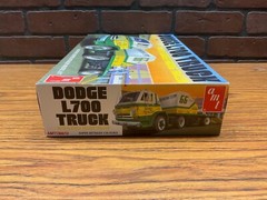 AMT 1/25 Scale Dodge L700 Truck w/Flatbed Racing Trailer Model Kit