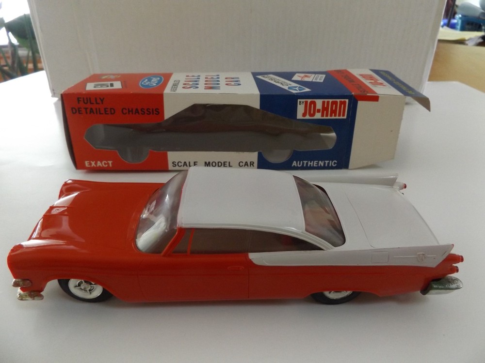 JO-HAN 1958 DODGE ROYAL, RED & WHITE, Promo Model Car