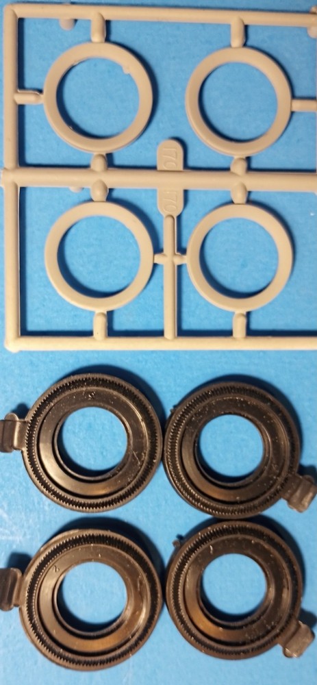 FIRESTONE WIDE WHITE WALL TIRES 56 CHEVY NOMAD – REVELL MODEL CAR KIT PARTS LOT