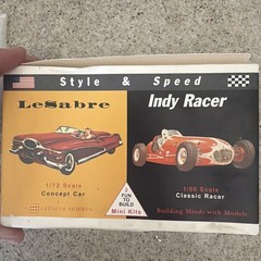 Glencoe Models Style And Speed Mini Kits 1/72 1950 LeSabre 1/60 Classic Indy