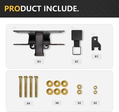 Trailer Hitch Receiver for Jeep Wrangler JL Accessories with Cover Compatible…