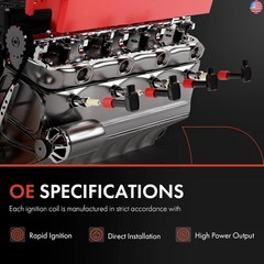 A-Premium Engine Ignition Coil Packs Compatible with Nissan Altima Rogue Sentra