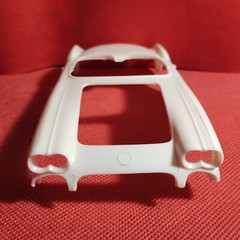 Body Shell & Frame 1960 Chevy Corvette 1:25 Scale Model Car Part MPC