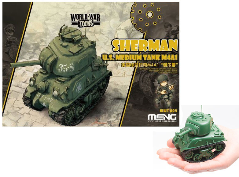 Meng Models World War Toons – US Medium Tank Sherman M4A1 [Q Version]