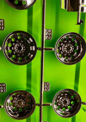 1/25 Tyrone Malone Hideout Kenworth Aerodyne Transporter Chrome Rims Wheel Backs