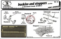 Royal Model 1/35 Buckles & Stoppers for German Tanks WWII No.2 [Photo-etch] 114