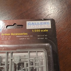 MRC Gallery Models 64004 US Marines Armor Accessories 1/350 Scale Model Kit NEW