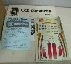AMT 1962 CORVETTE 3 IN 1 CAR MODEL KIT 1:25 BOXED 6521 UNTOUCHED