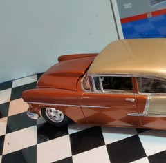 Resin Bubble Hood for ’55 Chevy Bel Air Sedan AMT 1/25. HOT! NEW!