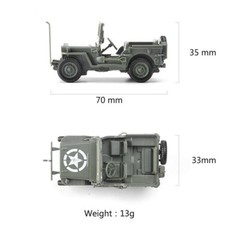 Unique 1/48 US Willys Army Jeep Model Kit of the famous MB 4×4 – Ships from USA!