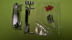 57 1957 Chevy Bel Air 1/25 Chrome Grille Bumper Front Rear Head Tail Lamps Light
