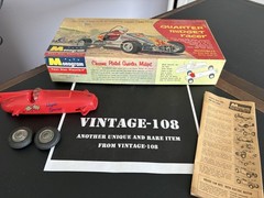 VINTAGE 1960 Monogram Quarter Midget Racer Parts Kit with box see pics read Rare