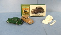 New! SMC-GG-1034 1938 Oldsmobile Sedan 2 Door HO-1/87 Scale White Resin Kit