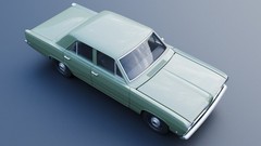 3d Printed 1/25 1968 Plymouth Valiant 100 4 Door Model Kit