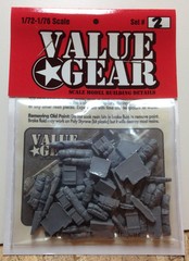 1/72 Scale Resin Tent, Tarp & Crates Stowage Set #3 – Value Gear
