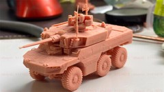 3d Printed 1/72/144 EBRC Wheeled Recon-Armored Vehicle Unpainted Kit