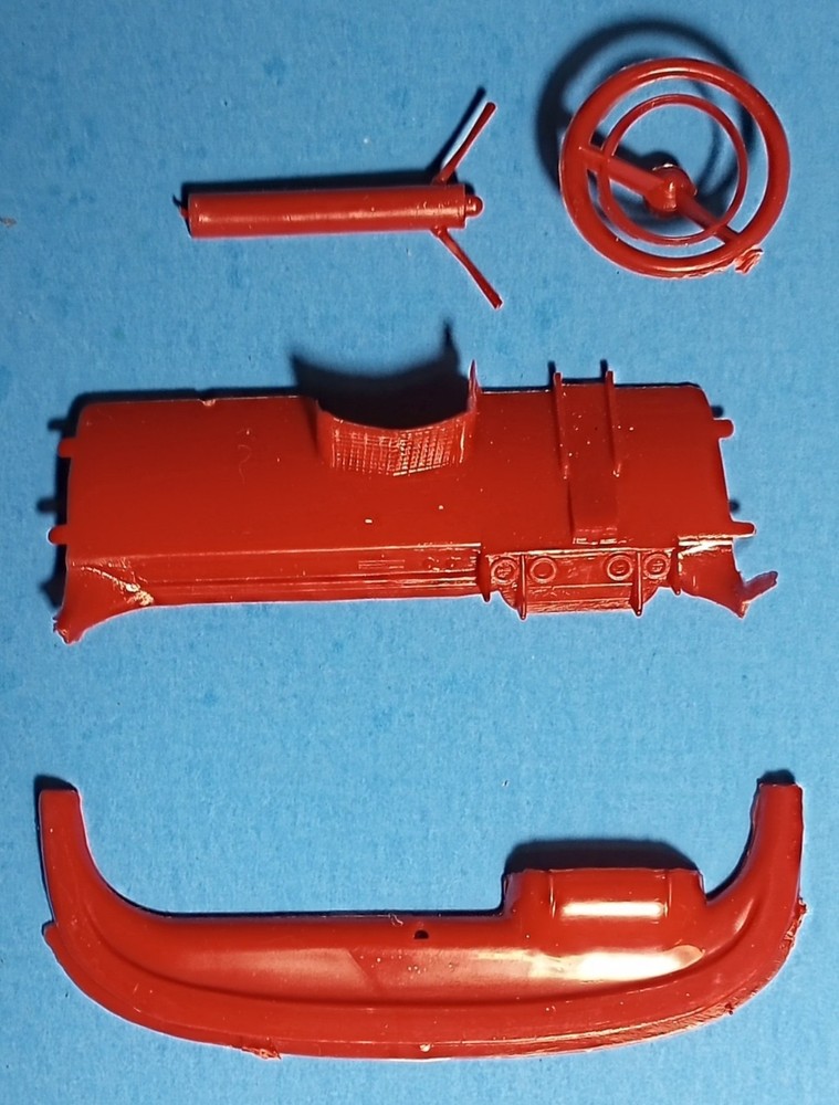 57 CADILLAC ELDO – DASH – STEERING WHEEL – ATLANTIS – MODEL CAR KIT PARTS LOT