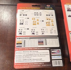 MRC Gallery Models 1/350 Lot of 4 Carrier Deck LCAC Marines Armor Model Kits NEW