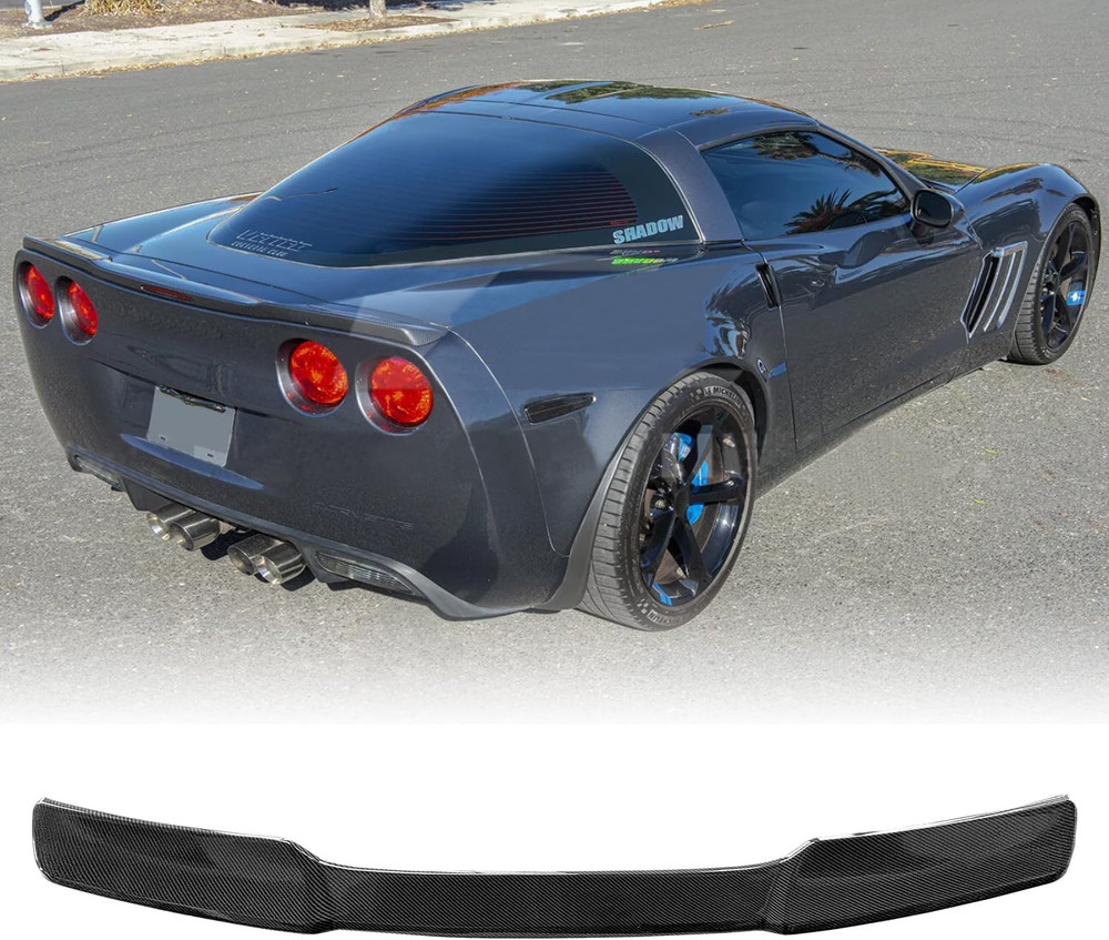 Carbon Fiber Rear Spoiler Wing for 2005-2013 Chevy Corvette C6 ZR1 Rear Trunk L