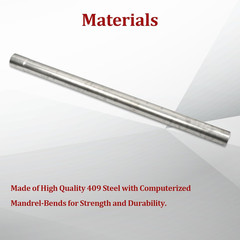 409 Steel 3” Inch OD Straight Exhaust Pipe Mandrel Tubing Pipe 48″ / 4 Ft Long