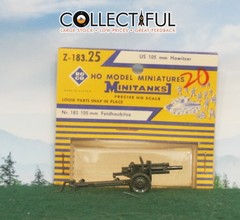 ROCO – HO MODEL MINITANKS – #Z-183 – U.S. 105MM HOWITZER M2 🔥AUSTRIA