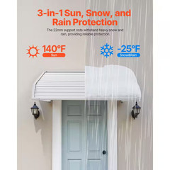 1 Piece 40 X 42 In., Lightweight for Rain/Snow Suitable for Porch Exterior Alumi