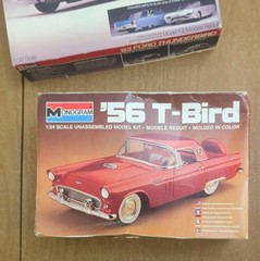 REVELL 63 FORD Thunderbird 1:32 SCALE and Monogram 56′ T-Bird