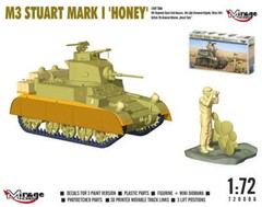 MIRAGE HOBBY 720006 1:72 M3 STUART Mk I ‘HONEY’ Light Tank [MODEL KIT]
