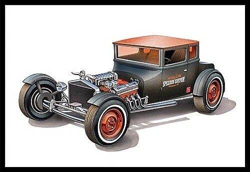 AMT 1925 Ford T Chopped – Plastic Model Car Kit – 1/25 Scale – #1167