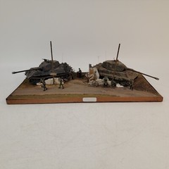 1/35 WWII German Tanks France Time Out Soldiers Museum Quality Diorama Built