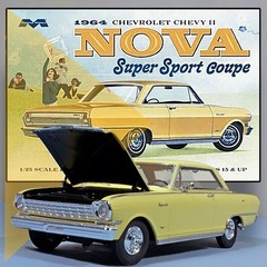 MOEBIUS MODELS 1220 1/25 1964 CHEVY II NOVA SUPER SPORT COUPE MODEL KIT