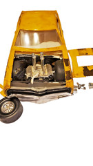 1969 AMT Ford Galaxie Partial Built Model Kit Parts Junkyard Parts or Rebuild.