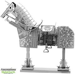 Metal Earth Horse Armour 3D Laser Cut DIY Model Building Kit Puzzle Set Craft