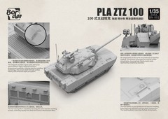 Border BN-001 1/35 PLA ZTZ-100 MBT w/ZRY222 Unmanned Vehicle & “Robot Wolves”