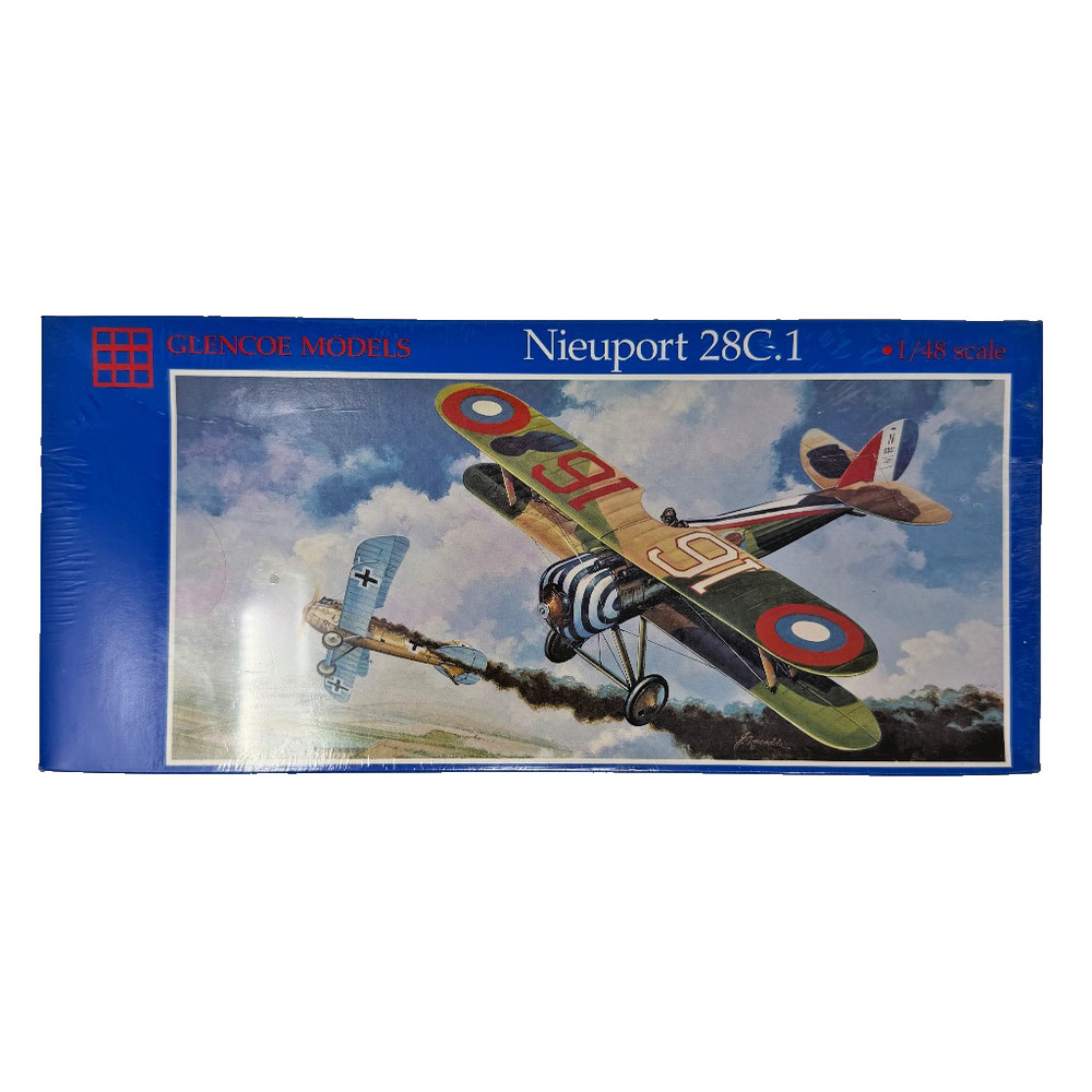 Glencoe Models Nieuport 28C.1 1/48 Scale Aircraft Model Kit Sealed 1995 USA